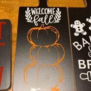 Handmade Welcome Fall Decorative sign
